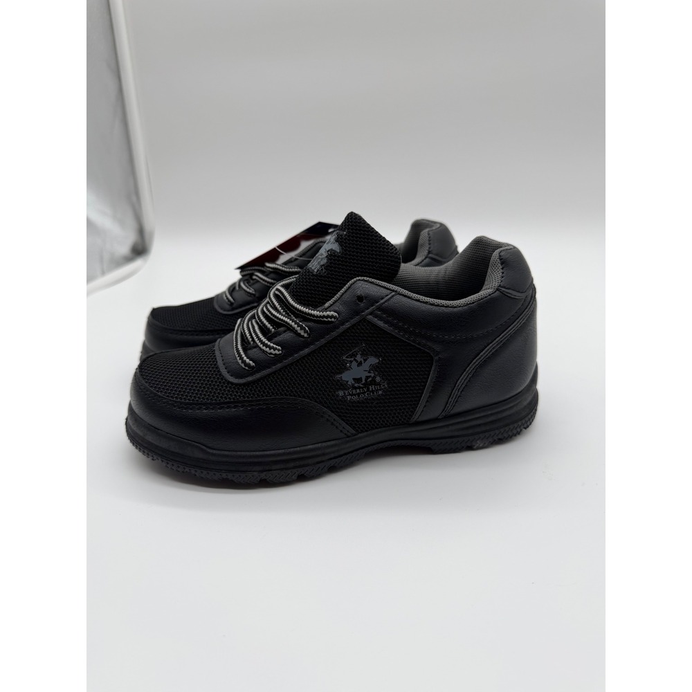 Beverly‎ Hills Polo Club Boys Casual Shoes Black Sneakers BH91542M Size 13 NEW